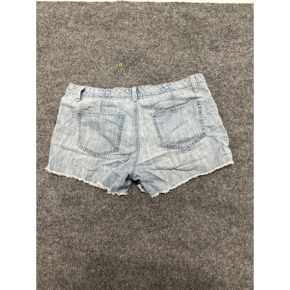 Old Navy Shorts Womens Size 10 Blue Denim The Diva Raw Hem Cotton Casual Summer